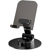 Babilden Taşınabilir Katlanabilir 360 D&ouml;nebilen Karbon &Ccedil;elik Tasarımlı Telefon ve Tablet Standı