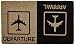 Produktbild Young Generation YH101503 Shoe-Max Classic Fussmatte Arrival Departure / Hochwertige Kokosfaser mit rutschfester PVC Unterseite /ca. 74 x 44 cm, Schwarz / Braun