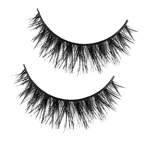 1 Paar Handgefertigte Weiche Faser Dicke Wimpern Künstlihche Wimpern D-7 - 6