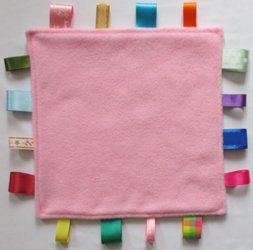 Baby taggie comfort security blanket - Pink
