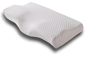 PORRASSO Memory-Schaum Kissen Kopfkissen Ergonomisches Nackenstützkissen Atmungsaktiv Abnehmbarer Waschbarer die Schlafqualität zu Verbessern für Seitenschläfer Rückenschläfer Bauchschläfer - Grau 2