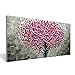 Produktbild Rincr Rosa Blume Handgemalte Leinwand Leinwand Malerei 3D Stereo Hängen An Der Wand Malerei Rahmenlose Dekorative Malerei