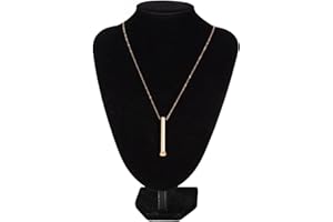 Leftwei Stressabbau Achtsame Halskette, Atemhalskette Spiritueller Schmuck Atemübungsgerät Angstpfeife Halskette für Gewohnheitsmäßige Atemübungen, Meditation, Angstlinderung (Roségold)