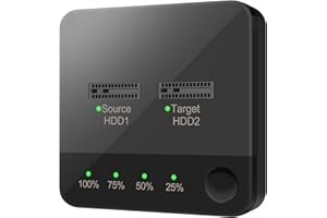 SAMTN Estación de Acoplamiento de 2 bahías m.2 SATA, estación de Acoplamiento de duplicador clonador, duplicador de SSD, Soporte de función de Copia de Disco de Sistema de una tecla