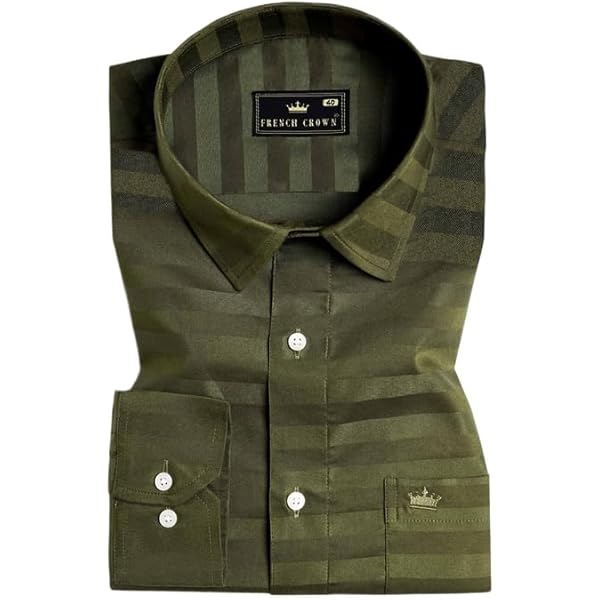FRENCH CROWN Man Thalvoro-Phthalo Green Subtle Sheen Super Soft Premium Cotton Dress Shirt (Size 46) : Amazon.in: Clothing & Accessories FRENCH CROWN Man Thalvoro-Phthalo Green Subtle Sheen Super Soft Premium Cotton Dress Shirt (Size 46) : Amazon.in: Clothing & Accessories