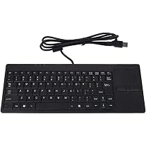 MC-818 USB-Tastatur Mit Touchpad – Kabelgebunden, Ultradünn, 82 Tasten