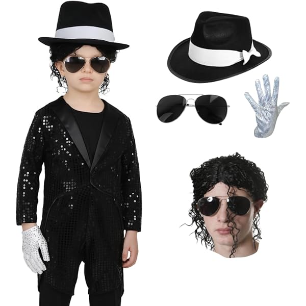 Funidelia | Michael Jackson Beat It Jacke für Jungen Popmusik, Musikgruppen, Sänger, 80er Jahre - Zubehör für Kinder, Zubehör für Kostüm - Rot