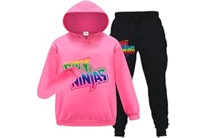 Forlcool Ninjas Merch Girls Tracksuit Hoodie + Trousers 2pcs Kids Ninjas Clothes Set Girls Outfits Sportwear
