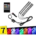 AutoBizarre 110 cm+25 cm 2 in 1 Multicolor Music Controlled Sound Activated Car Interior Decoration Dashboard Ambient Lighting USB K4 Magic Lights with Remote & Mobile Application Control