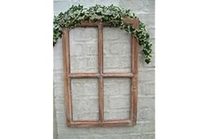 Deko-Impresion Fenster Sprossenfenster Bilderrahmen Wandobjekt, Wanddekoration Holz