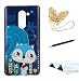 Produktbild Huawei Honor 6X Hülle, Huawei Honor 6X Handyhülle, TOUCASA® Niedlicher Cartoon Muster Design Weiche TPU Silikon Zurück Gummi Stoßstange Schutzhülle für Huawei Honor 6X + Frei Touch Stylus Pen & Staubsteck-Blaue Eichhörnchen