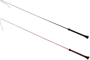 HORKA Fusta de doma roja, de goma y duradera, para caballos