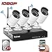 Produktbild YESKAMO Überwachungskamera Aussen WLAN 1080P 4 Kanal NVR Recorder Kabellos mit 4pcs 2,0 Megapixel CCTV WiFi Kamera Videoüberwachung Set mit 2TB HDD für Bewegungserkennung Nachtsicht