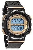 Sportech Unisex | schwarz & gold Digital Wasserdicht Sportuhr | sp12705
