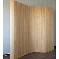 Paravent Japonais 6 Panneaux En Bois Blanc - 264 X 175 Cm - Décoratif Et Séparateur D'espace