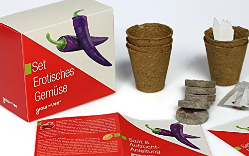 Set Erotisches Gemüse – die ausgefallene Geschenkidee: Selbst säen, züchten und ernten – bringt Farbe in die Küche. - 7