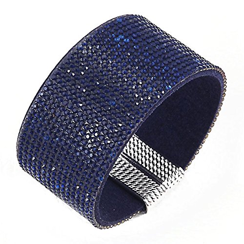 Fabulous Bijoux Bracelet Manchette Strass Cristal à fermture magnétique très Tendance
