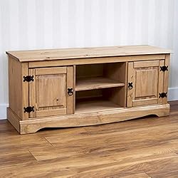 Home Discount Corona 2 Portes 1 étagère téléviseur à écran Plat Divertissement unité de Support/Armoire de Stockage