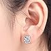 JaneDream Womens Cute Dolphin Crystal Rhinestone Zircon Stud Earrings