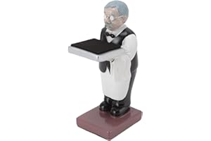 TOPINCN Espositore per Orologi da Uomo, Espositore per Orologi in Resina Modello Carino con Supporto per Orologi Multifunzionale Moderno per Bracciale con Collana di Gioielli (La vecchia governante L)