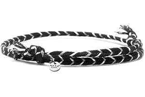 Nato Cuff - Bracelet Coton tressé 4mm - Fait Main en France Bijou Homme ou Femme Ajustable