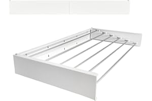 foxydry Hide, Étendoir mural, étendoir à linge mural et balcon, étendoir extérieur et intérieur rétractable (101 cm, Blanc (Limited Edition))