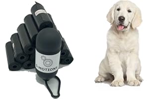 G-MOTIONS PARENCE – Kit de viaje para perros – Bolsas para excrementos caninos con dispensador y clip para correa – Dispensador con 20 paquetes de 15 bolsas – Bolsa de caca negra PARSC01