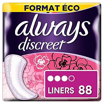 Always Discreet - Protège-slips pour Incontinence / fuites urinaires Normal Format éco x88