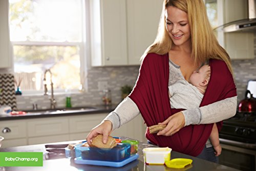 Babytragetuch für Neugeborene | Das perfekte Geschenk | Designed in Berlin & London | Empfohlen von Hebammen | von BabyChamp - 2