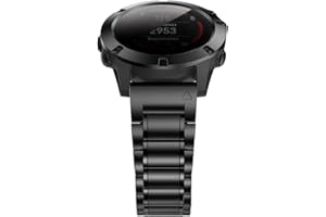 HQEUZ Tytanowa bransoletka 22 mm do Fenix 7 / Fenix 6 / Fenix 5, regulowana, metalowa bransoletka Quick Fit, kompatybilna z Garmin Fenix 6 Pro/Fenix 5 Plus/Instinct