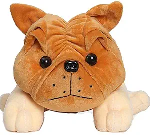 Mallexo Bull Dog Soft Toys for Kids Big Size 35CM Ultra Stuffed Dog Toy for Kids Boys and Girls Set of 1 Soft Pet Toys for Kids Girls Multi-Color Animal Soft Toys for Kids