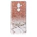 Price comparison product image SsHhUu Nokia 7 Plus 2018 Case, Ultra Slim [Marble Pattern] Flexible Soft Rubber TPU Skin Case Bumper Silicone Gel Anti-Scratch Cover for Nokia 7 Plus 2018 (6.0") Rose Gold/Gold White
