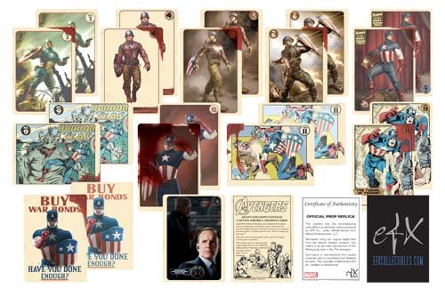 Marvel Avengers Agent Coulson Captain America Trading Card Set