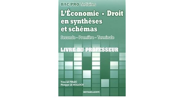 Amazonfr Leconomie Droit En Synthèses Et Schémas 2nde - 