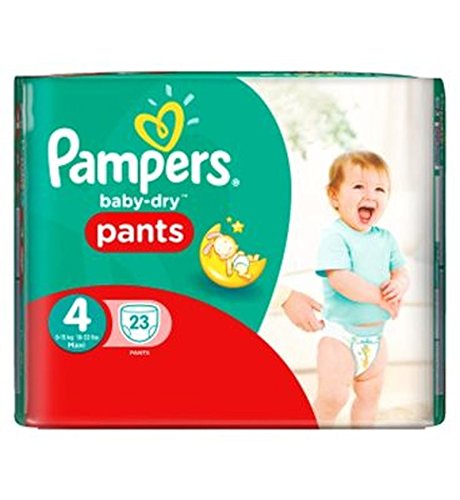 Pampers Baby-Dry Pants Size 4 Carry Pack 23 Nappies