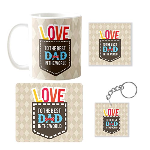 TheYaYaCafe® Grand Father Gift Hamper | Perfect for Father's Day, Birthday, or Thank You Gift | Meaningful Present from Daughter and Son (Set of 4 Gifts)
