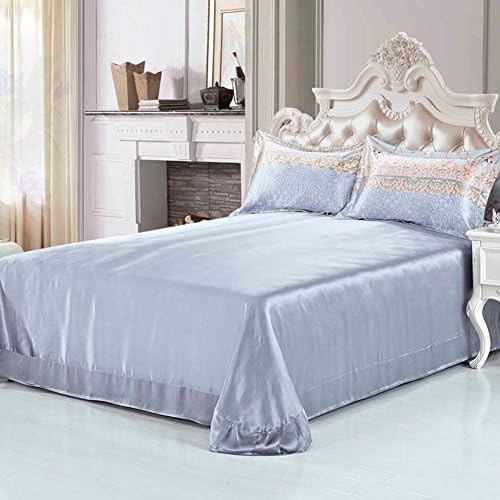 Silk sheets/pure colored silk is/single-piece double-sided student dormitory bedspread/wedding sheets-C 98x98"(250x250cm)