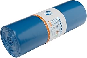 PREMIUM PLUS DEISS Schwerlast Müllsäcke 120L - 25er Rolle stabile robuste Müllbeutel reißfest ideal für Bauschutt, Baumisch, Gartenabfall und Umzug - Große Blaue Säcke für die höchsten Ansprüche