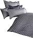 Produktbild Curt Bauer Raute 2489 Mako-Brokat-Damast Bettwäsche, 155x220 + 80x80, 1035-stahlgrau