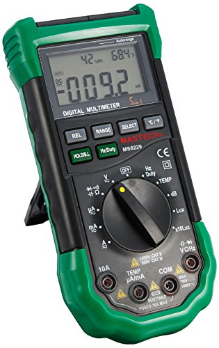 MASTECH MS-8229 5-in-1 AC/DC Auto Digital Universal Vielfachmeßgerät mit Prüfkabel