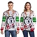Produktbild Weihnachten Pullover Jumper Dasongff Herren Damen Unisex Lustige Sweatshirts hässliche Pullover 3D Printed Xmas Grafik Santa Long Sleeve Shirt
