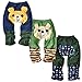 Set 3 LOCOMO Baby Boy Cartoon Animal Bear Striped Star Pant Medium FBT001BM