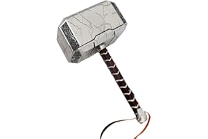 damdos Halloween Prop 44 cm Cosplay Hammer Endgame Odinson Weapon Hammer Captain Cosplay Accessories Warrior, Thunder God, Fancy Dress, Viking LARP