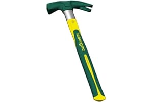 Leborgne, Marteau de Coffreur Batipro, Porte-Clou Aimanté, Acier Forgé et Trempé, Manche Ergonomique Tri-Matière, Poids: 0,65 Kg (Fer) Marteau de coffreur pour tous travaux de maçonnerie