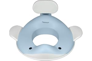 Kindsgut Toilet seat Whale for Children, Child-Friendly Whale Design, in Discreet and Modern Colours, Free from Harmful substances and Suitable for Children, Light Blue