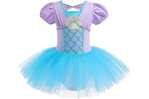 Lito Angels Princess Ballerina Costume for Kids Girls, Fancy Ballet Tutu Dress Dance Wear Leotard with Skirt, Age 18 months to 8 Years