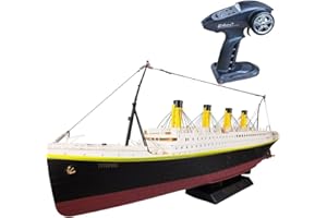 Lllunimon Barco RC Control Remoto 1/325 Titanic Sea Grand Cruise Ship Alta Simulación Modelo De Barco RC, 3200 mah for 1 Hour