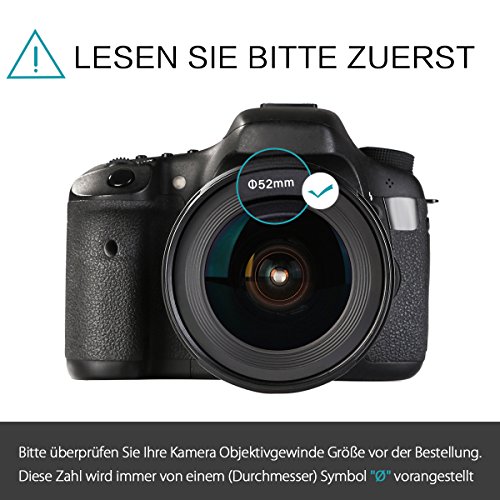 K   F Concept 52 mm UV polarisant circulaire FLD Filtre ND4 Kit d accessoires pour Nikon D5300 D5200  D5100  D3300 D3200 D3100 Appareil photo r  flex num  rique   Stylo de nettoyage   fleur p  tale Pare-soleil   Bouchon d objectif avec cordon   pochette de filtre