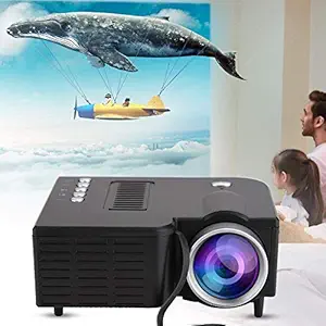 Mini Portable Projector Video & Cinema Home Theater ProjectorHDMI, USB & VGA Inputs for TV PC