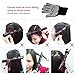 CkeyiN® 5-in-1 Curling Wand Adjustable Temperature 360° Swivel Power Cord Ceramic Barrels Hair Curling Iron Styling Tong with Anti-Heat Glove- Standard UK Plug